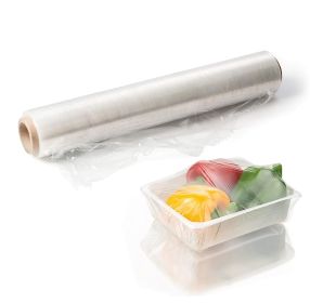 6 Rolls of Food Service Film 18" x 2000' with Cutter Box. PVC Food Wrap Film. Food Service Grade Film for Bakery; Deli; Restaurant; Kitchen. Commercia