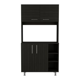 Pantry Cabinet Delaware, Kitchen, Black