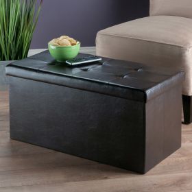 Ashford Ottoman with Storage Faux Leather (SKU: 92627)